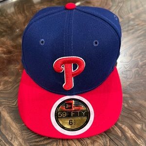Philadelphia Phillies new era fitted baseball hat size 6 1/2